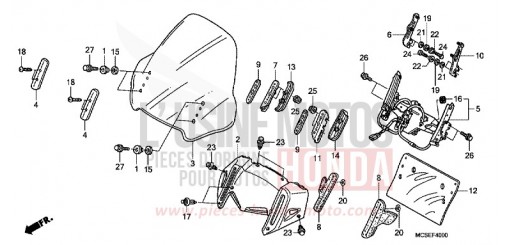 WIND SCREEN ST1300AE de 2014